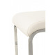 Chair for kitchen, cafe, bar artificial leather + chrome steel S-116 Vetro Mebel White