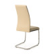 Chair for kitchen, cafe, bar artificial leather + chrome steel S-116 Vetro Mebel Milky