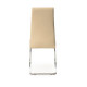 Chair for kitchen, cafe, bar artificial leather + chrome steel S-116 Vetro Mebel Milky