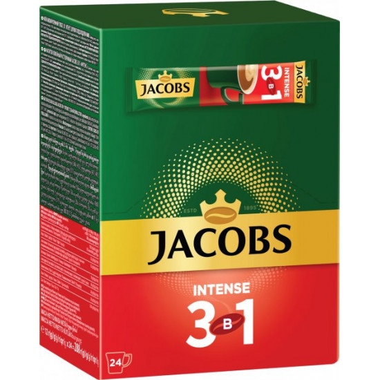 Coffee drink Jacobs 3 in 1 Intense 24 x 12 g (4820206290526)