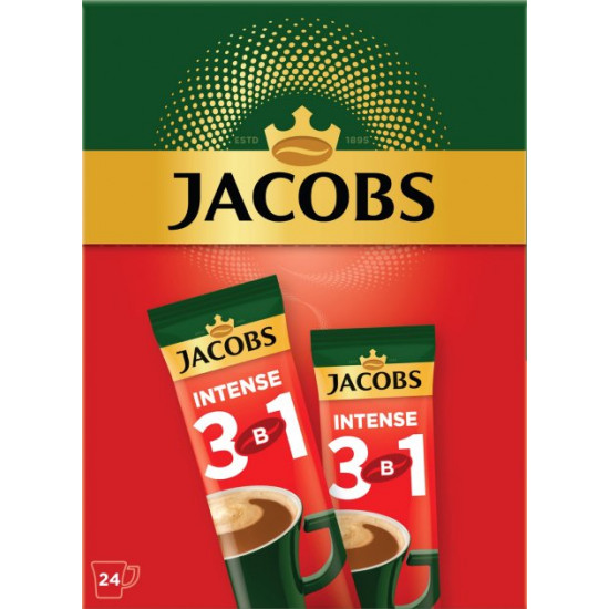 Coffee drink Jacobs 3 in 1 Intense 24 x 12 g (4820206290526)