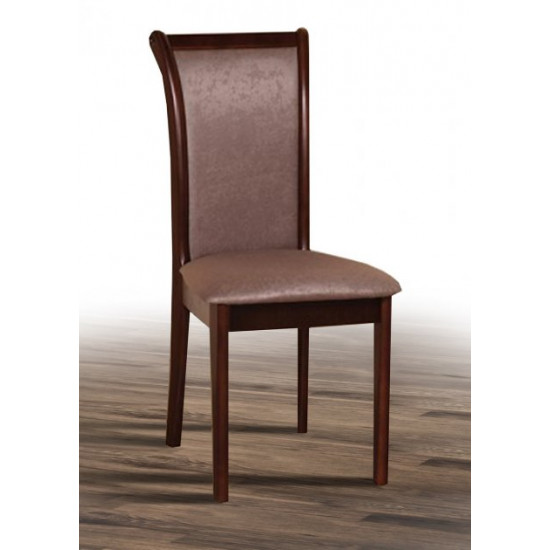 Wooden dining chair Mix furniture Simple dark walnut