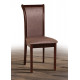 Wooden dining chair Mix furniture Simple dark walnut