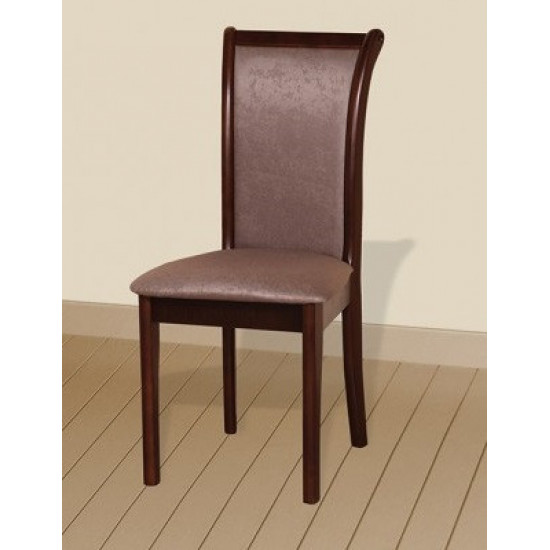 Wooden dining chair Mix furniture Simple dark walnut