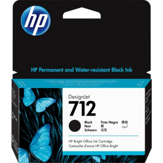 HP No.712 DJ T230/T630 Cartridge 38 ml Black (3ED70A)