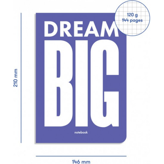 Notepad Orner Dream Big Blue (orner-1286)