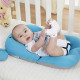 Anti-slip children's bath mat Leluno - Blue elephant. Newborn bathing pillow