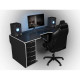 Gaming ergonomic desk ZEUS Viking-1S Black + White