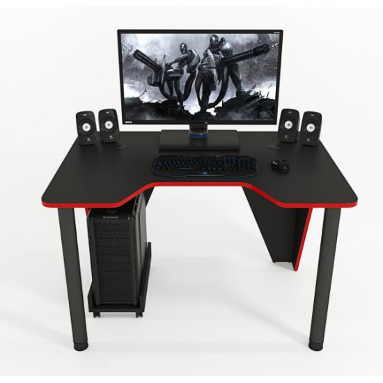 Gaming desk ZEUS IVAR-1200 Black + Red