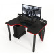 Gaming desk ZEUS IVAR-1200 Black + Red