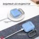 AhaStyle Classic Silicone Case with Carabiner for Apple AirPods Blue (AHA-01060-SBL)