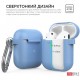 AhaStyle Classic Silicone Case with Carabiner for Apple AirPods Blue (AHA-01060-SBL)