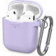 AhaStyle Classic Silicone Case with Carabiner for Apple AirPods Lavender (AHA-01060-LVR)