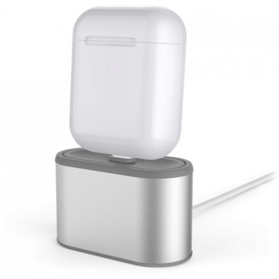 AhaStyle Aluminum Stand for Apple AirPods Silver (AHA-01080-SLR)