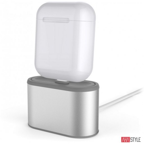 AhaStyle Aluminum Stand for Apple AirPods Silver (AHA-01080-SLR)