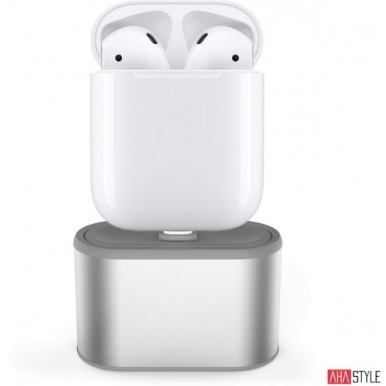 AhaStyle Aluminum Stand for Apple AirPods Silver (AHA-01080-SLR)