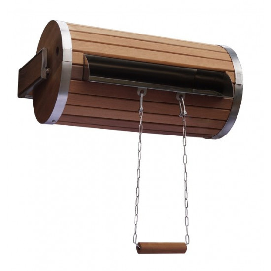 Waterfall-cylinder Tesli 18 l. made of thermowood and stainless insert