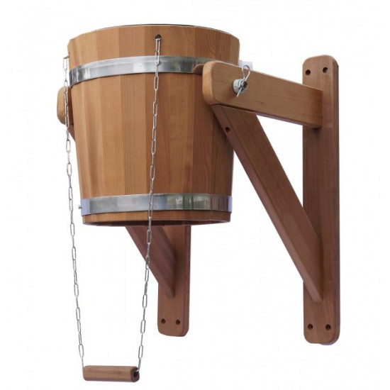 Tesli waterfall 15 l. made of thermowood and stainless insert