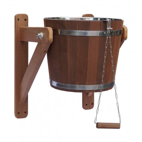 Tesli waterfall 23 l. made of thermowood and stainless insert