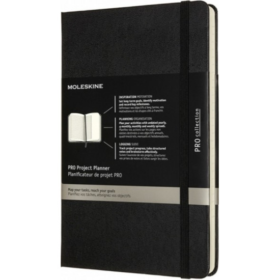 Moleskine PRO Project Planner medium 13 x 21 cm black