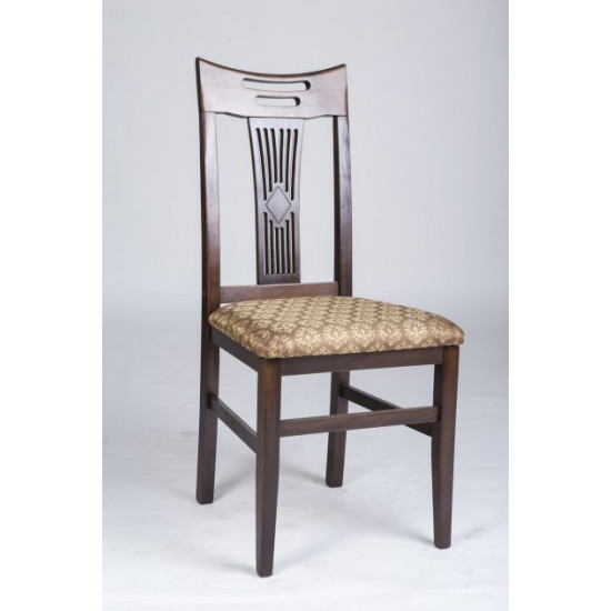 Dining chair with hard back Mix furniture Yulia dark walnut