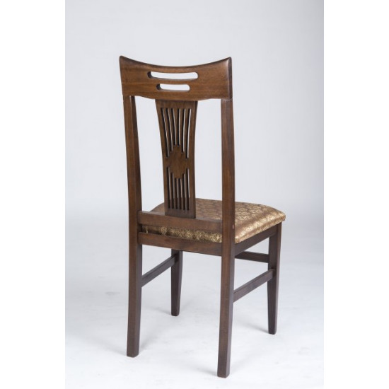 Dining chair with hard back Mix furniture Yulia dark walnut