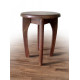 Dining stool round Mix furniture walnut