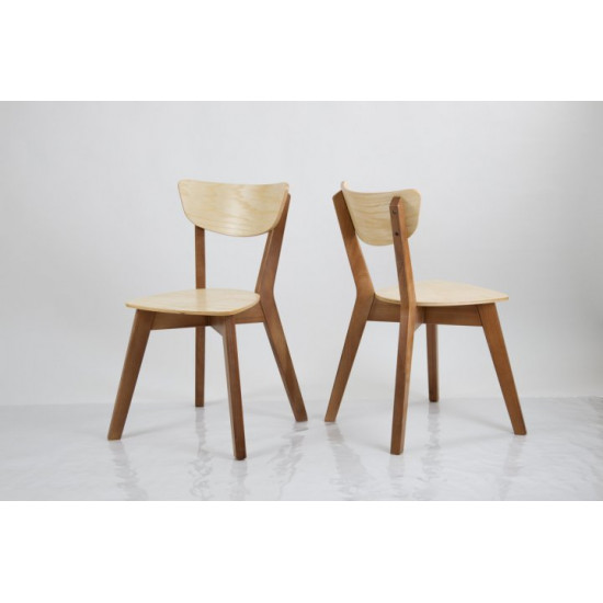 Wooden dining chair Mix furniture Rondo walnut/ash