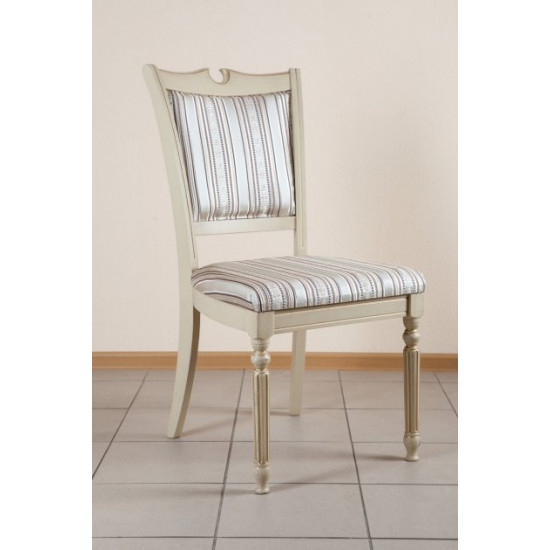 Wooden dining chair Mix furniture Sicily Lux ivory + patina