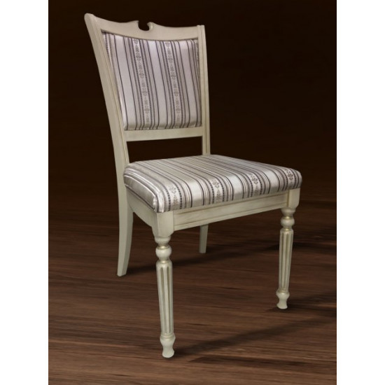 Wooden dining chair Mix furniture Sicily Lux ivory + patina