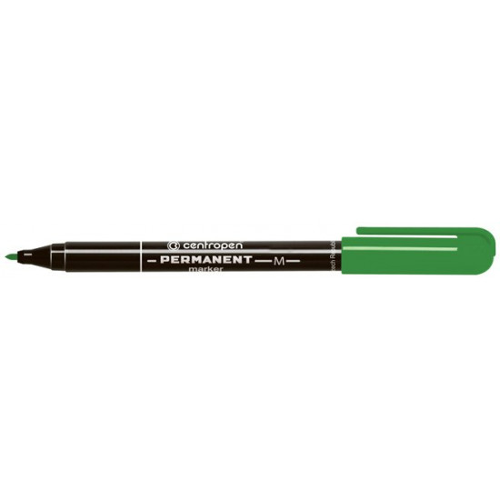 Set of permanent markers Centropen 1 mm 10 pcs Green (2846/04)