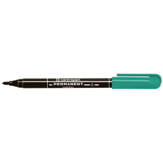 Set of permanent markers Centropen 2 mm 10 pcs Green (2836/04)