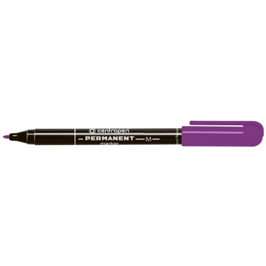 Set of permanent markers Centropen 1 mm 10 pcs Violet (2846/08)