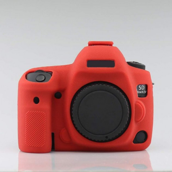 Protective silicone case for Canon EOS 5D Mark IV cameras - red