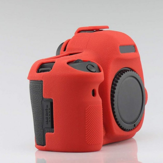 Protective silicone case for Canon EOS 5D Mark IV cameras - red