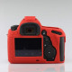 Protective silicone case for Canon EOS 5D Mark IV cameras - red