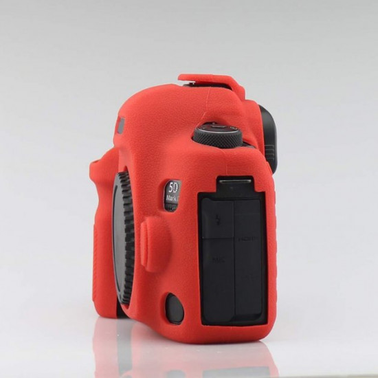 Protective silicone case for Canon EOS 5D Mark IV cameras - red