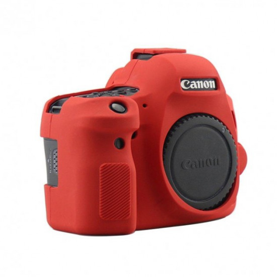 Protective silicone case for Canon EOS 6D Mark II cameras - red