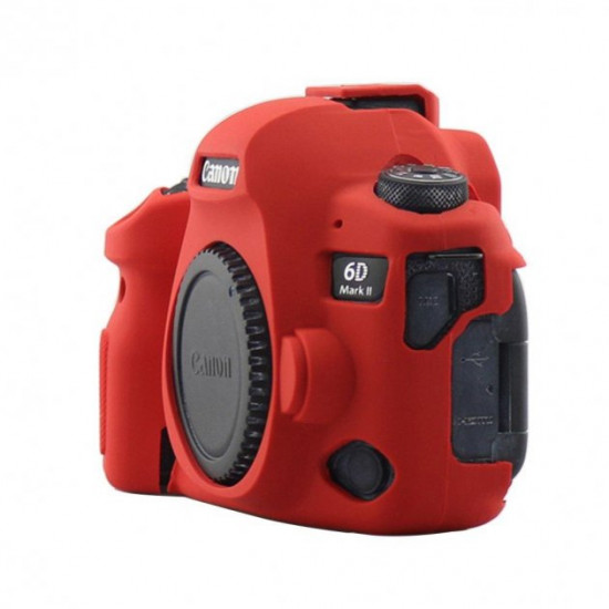 Protective silicone case for Canon EOS 6D Mark II cameras - red