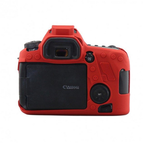 Protective silicone case for Canon EOS 6D Mark II cameras - red