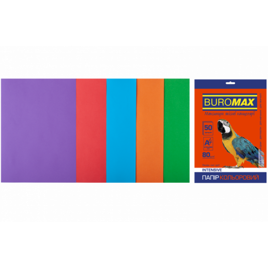 Set of colored paper Buromax Intensive A4 50 l (BM272135099)