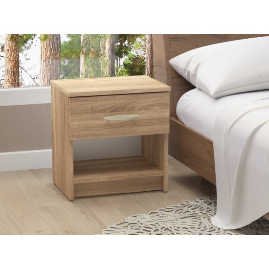 Bedside table Forte Tilda 410x386x292 Sonoma Oak