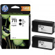 Cartridge HP No.711 DesignJet 120/520 (2x80 ml) Dual Pack Black (P2V31A)