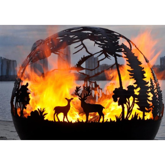 Hearth-ball Grazing deer 500 Prescona