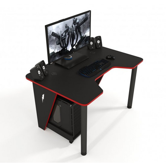 Gaming desk ZEUS IVAR-1400 black+red