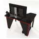 Gaming desk ZEUS IVAR-1400 black+red