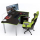 Gaming desk ZEUS IGROK-TOR black+green