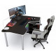 Gaming desk ZEUS IGROK-TOR black+white