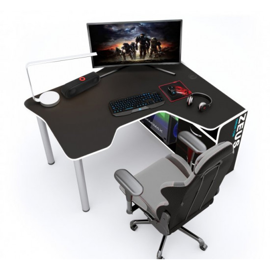 Gaming desk ZEUS IGROK-TOR black+white