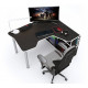 Gaming desk ZEUS IGROK-TOR black+white